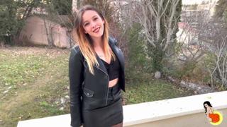 Young blonde babe gets brutal DP session