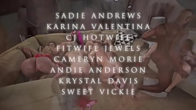 Eight nymphets play with a huge &mdash;  12-inch dick🌭 in a vibrant &mdash;  erotic scene