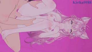 Hakui Koyori and I sneak into a hidden room for wild sex