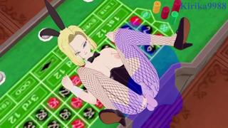 Casino carnal chaos ensues as Android 18 hooks up for steamy coitus