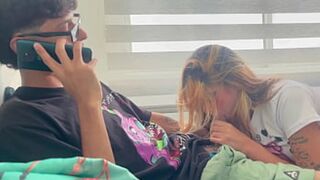 Dirty stepsister seduction: sloppy blowjobs and hardcore sex on the phone
