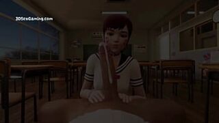 Stepsis Craves Classmate's Cock🌭 – POV Blowjob & Doggy Style – 3D XXX Gameplay