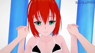 Chise Hatori and I enjoy wild sex by the beach