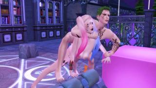 Rough Riding Roganite Harley Gets Anally Stretched by the Cuckold Joker in 3D POV Frenzy