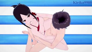 Blonde Kaguya's intense POV porn while 'Love Is War' heats up
