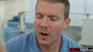 Leana Lovings' family's love is a hardcore gangbang, tits get pounded all day