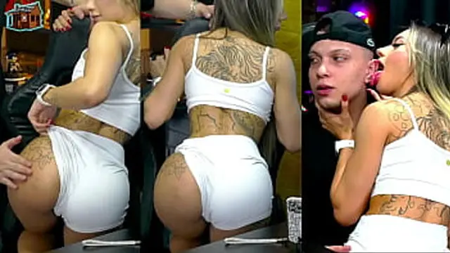 Ruan′s ear and neck get bitten by Bianca Demarchi′s hot bod - explicit intimacy