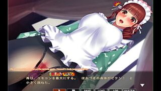 Trapped maid's desperate screams echo through explicit 'boin' sex simulation game Hozuki scene