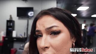 Get inked and nasty - Tattooed cutie sucks cock🍆 raw, gets pounded hard at the parlour