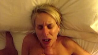 Fifty gallons of gooey nastiness pour forth to smother our favorite cumwhore, Beth