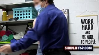 Blonde milf Brooke Banner gets punished, screwed, and ravished for her thieving ways