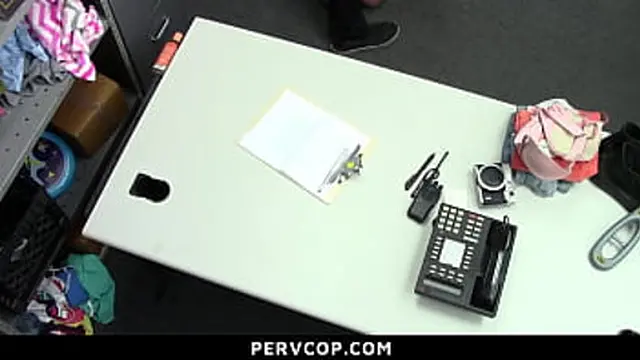 Hot Teen with Red Hair Getting Processed for Theft - Pervcop