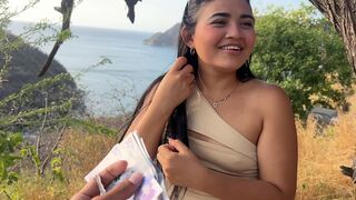 Hot Sexpat Cheats on Hubby for Cash with Stranger