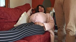 Horny🥵 Pregnant Step-Mom Craves Deep Fuck Inside Her Hairy Puss