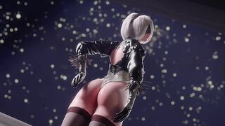 2B & Orde?a Young Dudes Balls ¦ Nier: Automata XXX