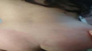 Dirty DP oral😜 service cumshot, guy gets his wick wetted by a horny🥵 honey