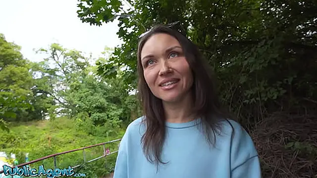 Public Agent - Fitness MILF public blowjob outdoor sex Kristina Grace hard fast POV fuck