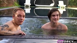 An Afternoon in Bikinis Turns Stepsisters On as They Look to Get Fucked by Their Stepbrothers' Cocks. www.SisOrgy.com