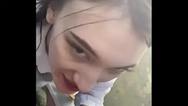 Public stranger gives wet blowjob to needy beggar