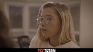 Lucky stepbrother fucks his stepsister and her virgin friend