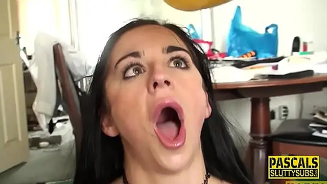 Subs pantyhose torn for rough pussy pounding