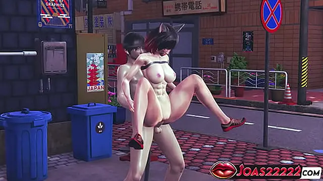 Big Tits Catgirl With Kitty Ears in Sexy Black Bikini Rule34 – Tightjob &mdash;  Lifting Fuck and Side Hardcore Sex With Cum Inside Het Tight Pussy