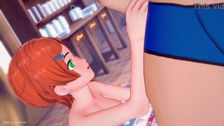 want to fuck but gets cum all over herself (hentai) (uncensored) (adult version)