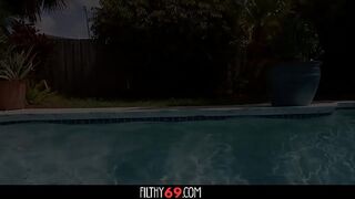 Busty stepmom getting naughty with her stepson in laundry room - Kat Marie