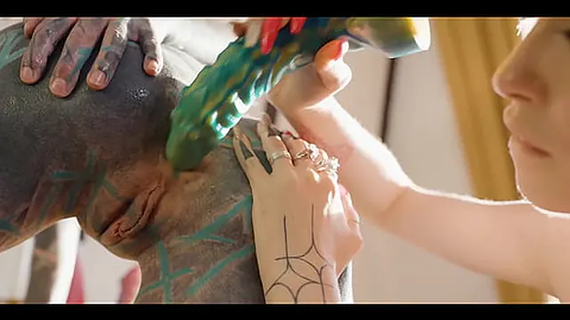Tattoo Lesbians ANAL Extreme - Anuskatzz squirt all over Eden Ivy - Toys &mdash;  gapes &mdash;  ATM