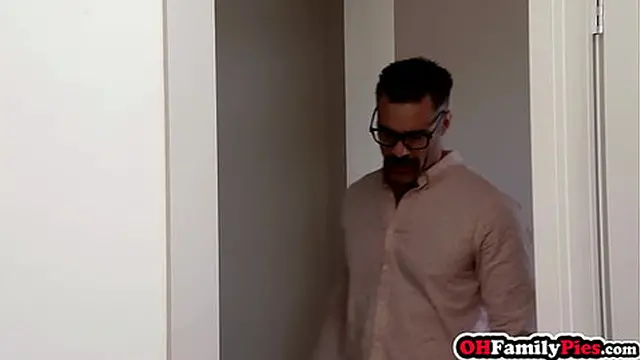 Teen girlfriend Megan Winters fucks her hunk after hot ass spanking