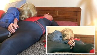 Granny Supergirl Sucks Spiderman’s Throbbing Cock!