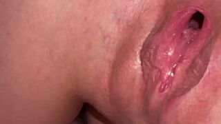 Brutal anal👌 cumshot on a wet Hungary teen's butt🍑