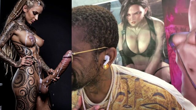 Transgender blonde Daphne gets load covered face from long throbbing member