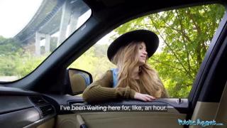 Hot chick gets ravaged by BBC in public POV blowjobs