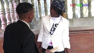 Raw, animal passion erupts at church site, doggystyle debauchery ensues