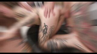 Wet girls gobble giant cocks, deepthroat dicks, swallow jizz with peed-on faces.